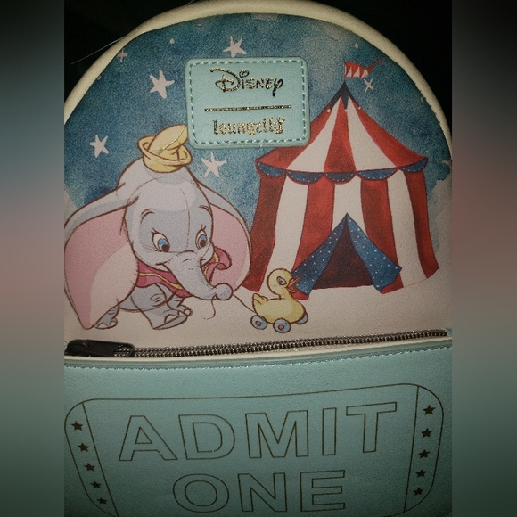 DISNEY/LOUNGFLY DUMBO MINI BACK PACK. NWT - Picture 5 of 8